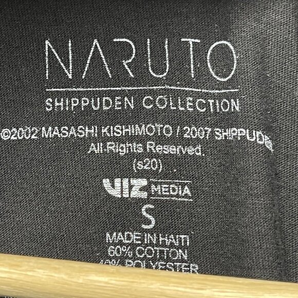 Naruto Shippuden Collection Itachi Uchiha Black Graphic T-Shirt Size S - Picture 3 of 5